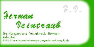 herman veintraub business card